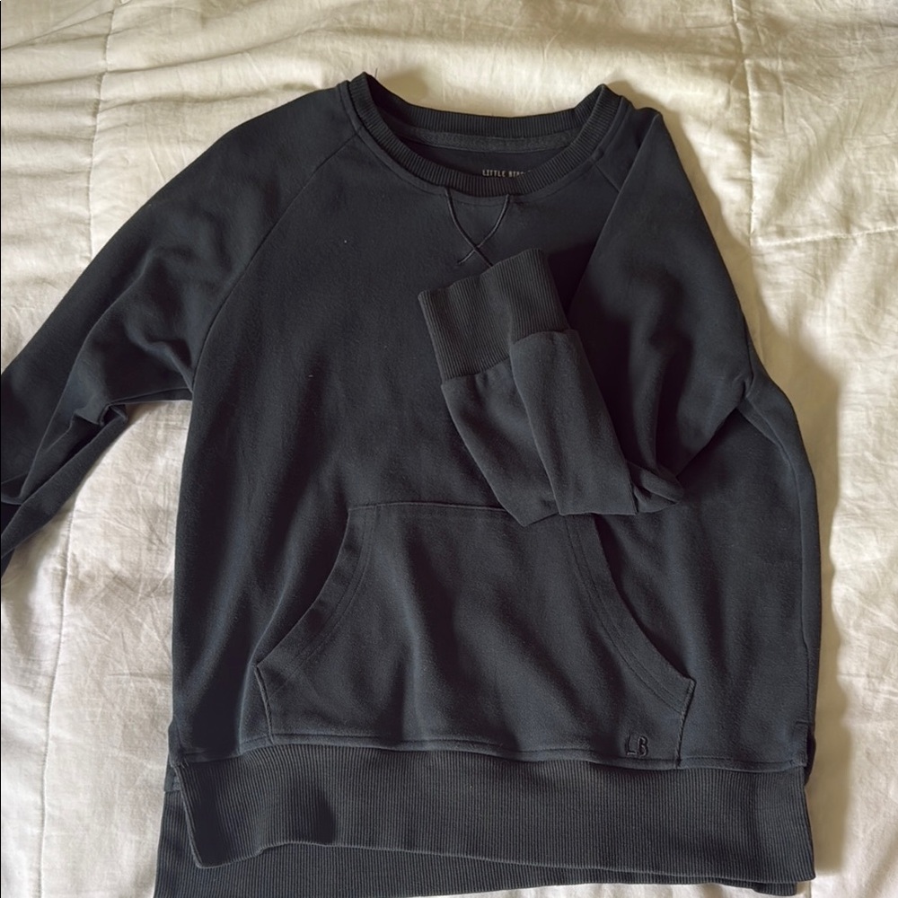 Little Bipsy Green Crewneck Sweater Soft Cotton NWOT